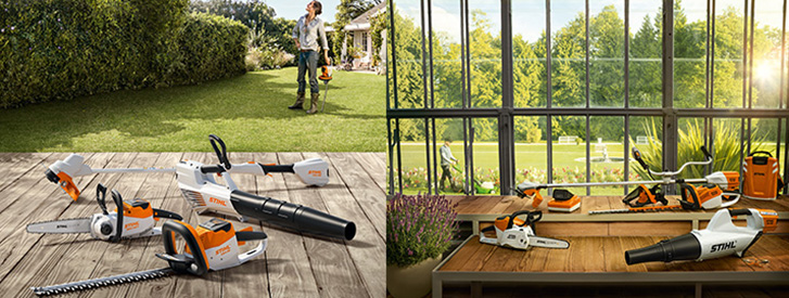 STIHL ja VIKING akkukäyttöiset työkalut