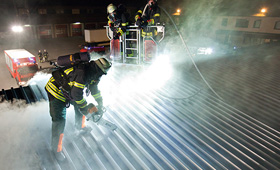 Emergency services saw