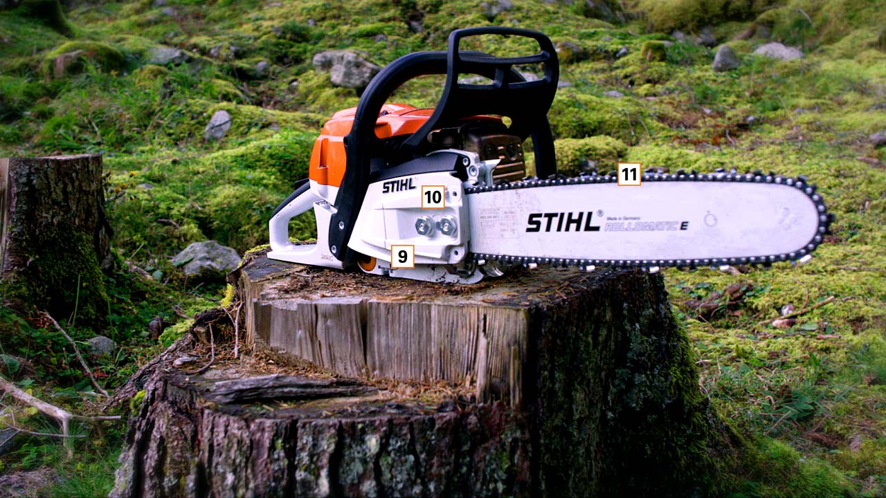 STIHL MS 261 C-M: How to ground start your chainsaw