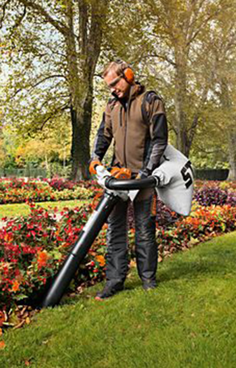 Stihl shop blower mulcher