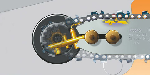 Innovative chain lubrication system