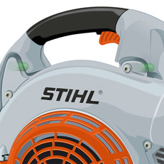Stihl SH86 SH86C Essence SH86C-E Hand Held Leaf souffleurs modèle plaque Emblème