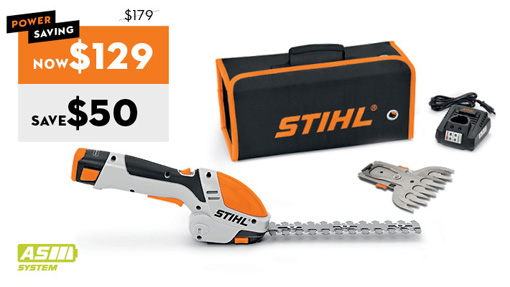stihl battery operated hedge clippers