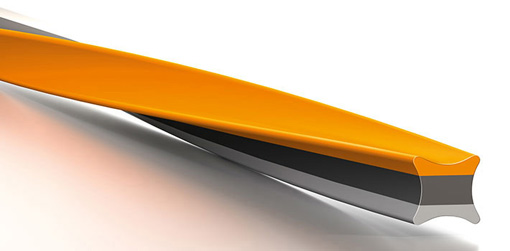 orange Stihl 00009304305 CF3 Pro Fil de coupe cruciforme avec partie carbone 