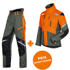 noir 1 orange 50 Stihl Pantalon de protection Fonction ERGO Vert olive