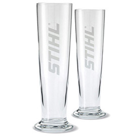 Set of two beer glasses