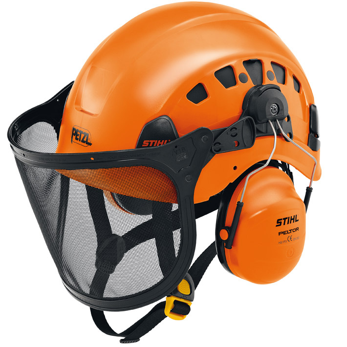 Safety Helmet Chainsaw Safety Kit Helmet with ear muffs face shield 