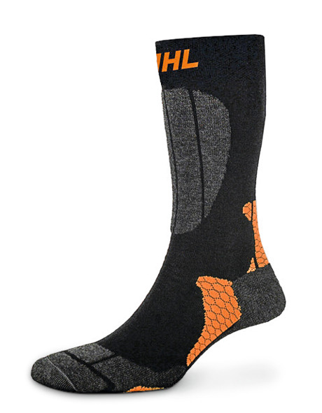 Socks STIHL - Black / Orange / Grey