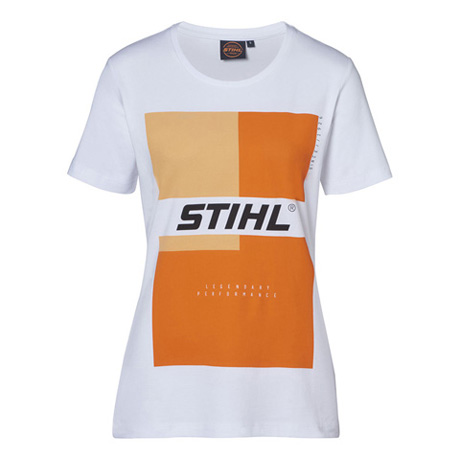 T-Shirt λευκό με πορτοκαλί στάμπα