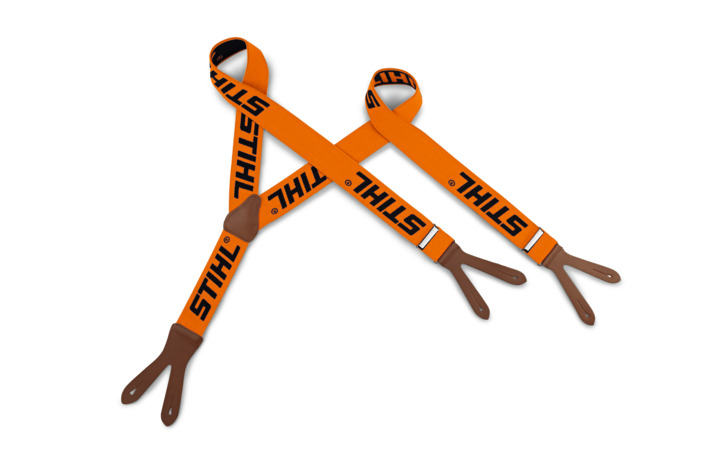 Suspenders - Orange with Buttons