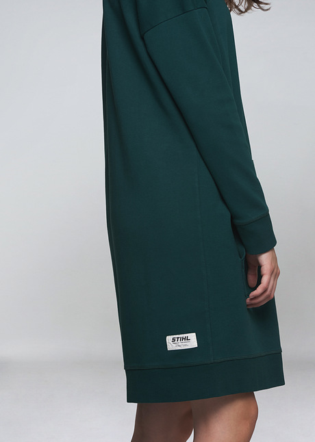 Mikinové šaty s kapucí ICON zelená