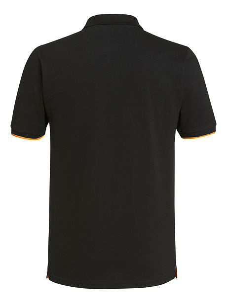 Polo Shirt Circle Logo - Black
