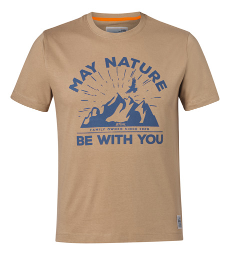 Тениска „MAY NATURE“, пясъчножълта