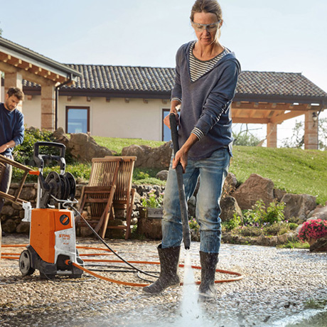 Idropulitrice Stihl RE130 PLUS pulizia auto moto acqua fredda 10 - 135 bar  RE 130 Professionale giardino fai da te - Macaluso Macchine Agricole