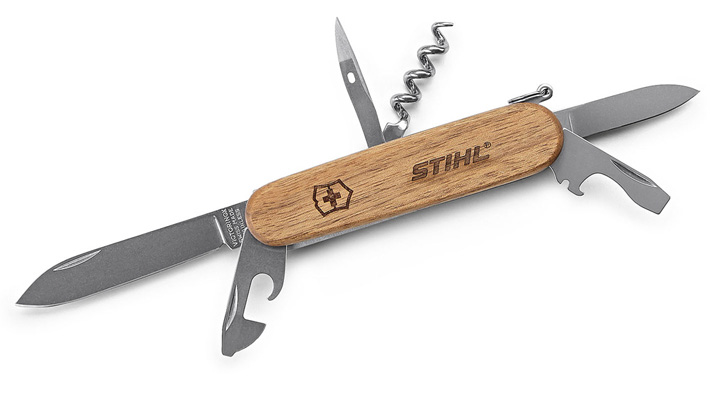 Couteau de poche avec manche en bois