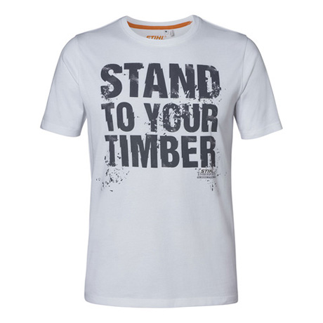 T-Shirt STAND TO YOUR TIMBER gris