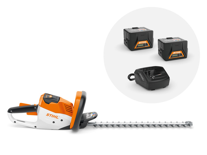 HSA 56 Cordless Hedge Trimmer with 2x AK 10 battery and AL 101 charger	