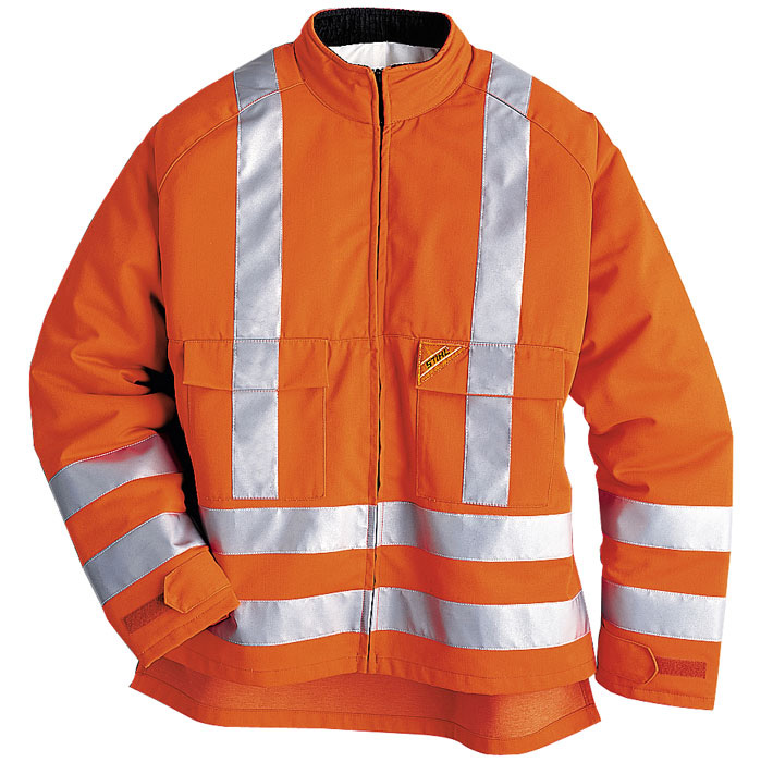 High visibility jacket with cut protection
