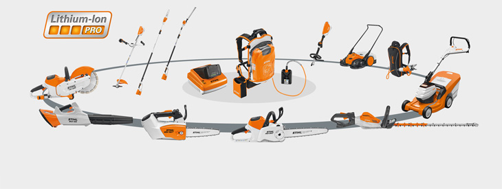 PRO Cordless Power Systems For Large Gardens and Professionals