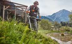 Petrol brushcutters for landscape maintenance