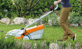 Electric stihl deals lawn mower