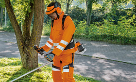 High-visibility protective clothing
