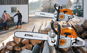 Petrol chainsaws for agriculture and horticulture