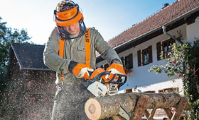 Petrol chainsaws for property maintenance