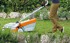 Electric lawn mowers for domestic use