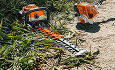 STIHL hedge trimmers and long-reach hedge trimmers